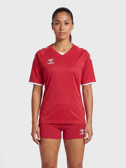 hmlCORE VOLLEY TEE WO, TRUE RED, model