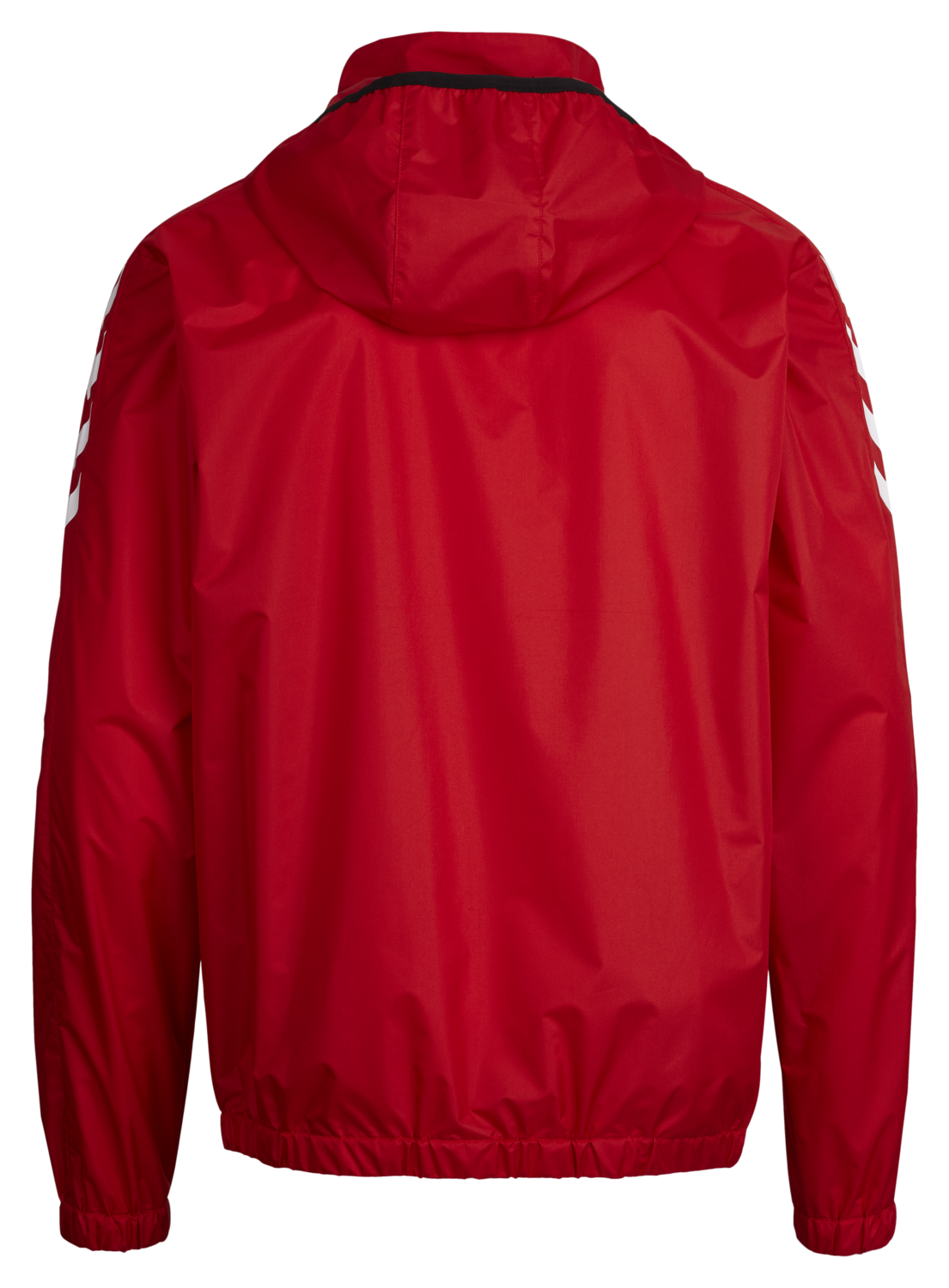 red transparent jacket