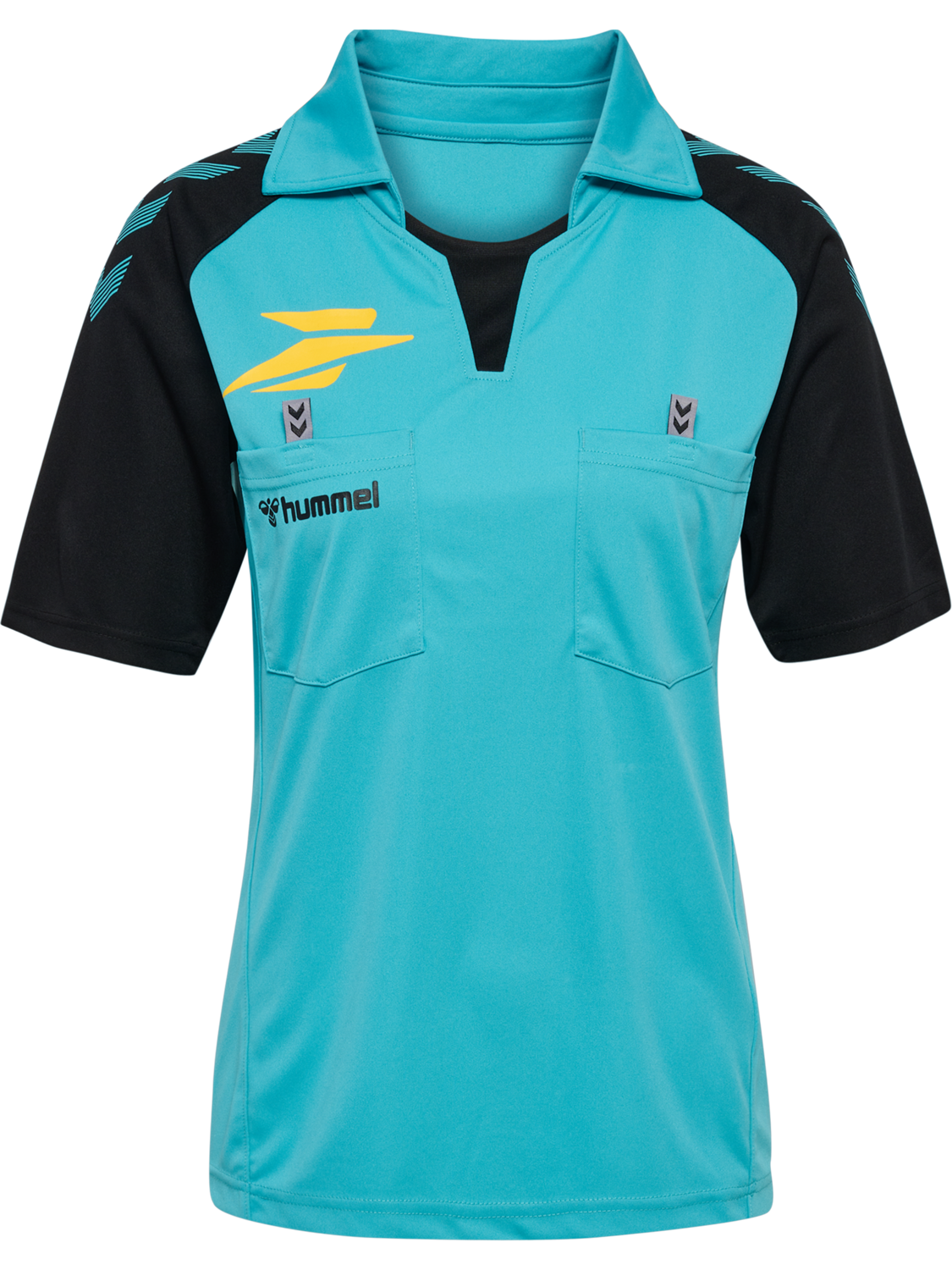 FFHB REFEREE JERSEY S/S WOMAN, SCUBA BLUE, packshot