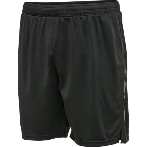 hmlONGRID POLY SHORTS, JET BLACK/FORGED IRON hmlONGRID POLY SHORTS, JET BLACK/FORGED IRON, packshot
