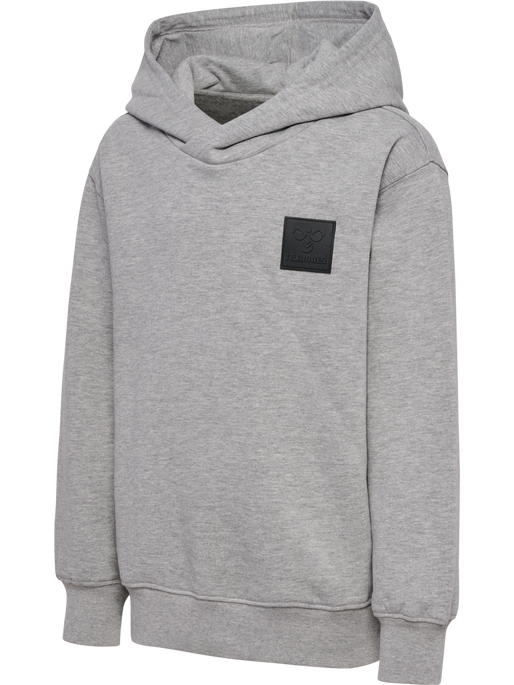 hmlCLEAN HOODIE, GREY MELANGE, packshot