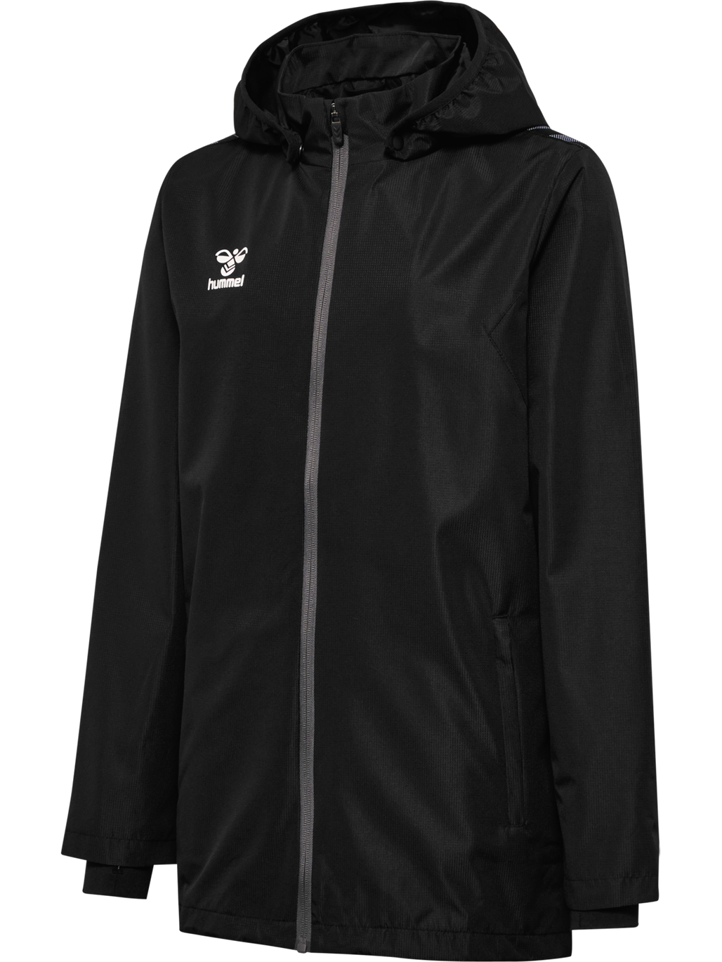 hummel AUTHENTIC KIDS ALL-WEATHER JACKE - BLACK/WHITE hummel AUTHENTIC KIDS ALL-WEATHER JACKE - BLACK/WHITE