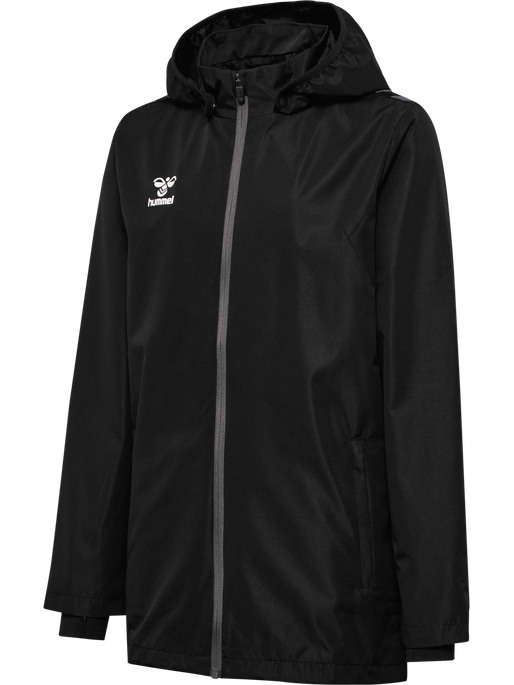 hmlAUTHENTIC ALL WEATHER JACKET KID, BLACK, packshot