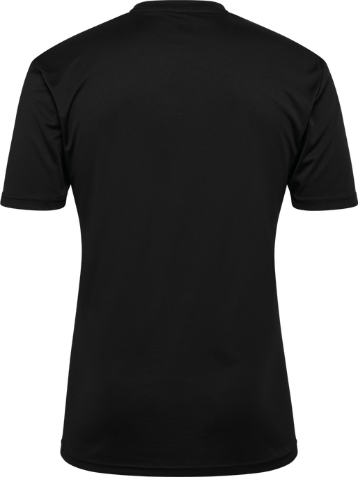 hmlLOGO JERSEY S/S, BLACK, packshot
