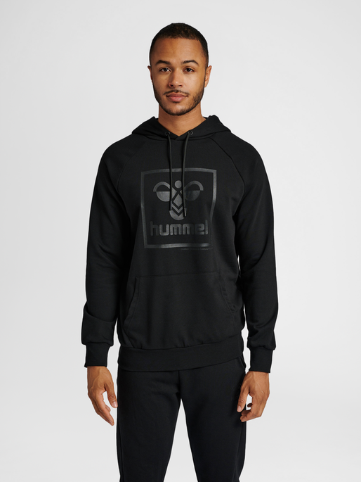 hmlISAM 2.0 HOODIE, BLACK, model