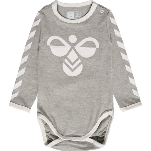 hmlFLIPPER LS BODYSTOCKING, GREY MELANGE, packshot