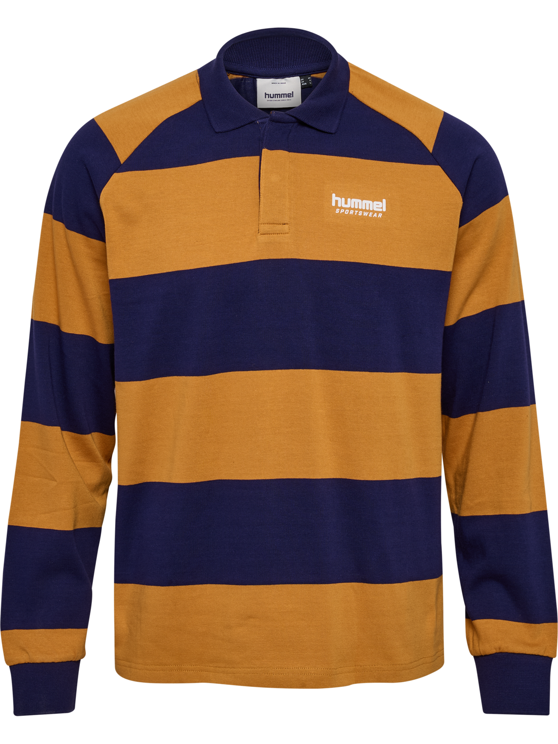 hmlLOOSE STRIPED POLO L/S, ASTRAL AURA, packshot