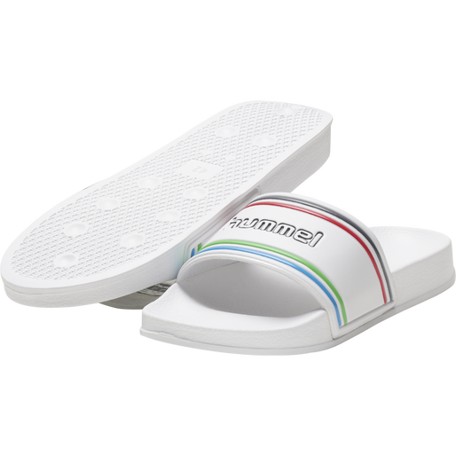 POOL SLIDE RETRO, WHITE, packshot