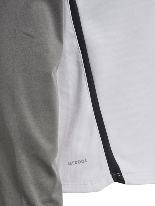 hmlLEAD 2.0 HALF ZIP, WHITE/STEEL GRAY, packshot