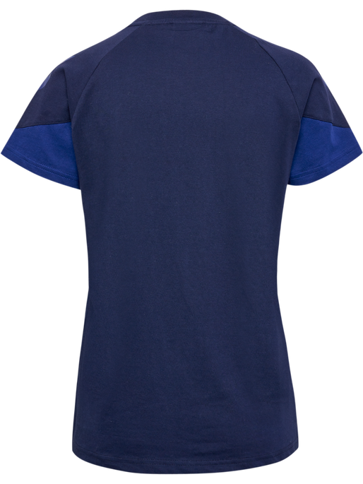 hmlTRAVEL T-SHIRT S/S WOMAN, MARINE, packshot