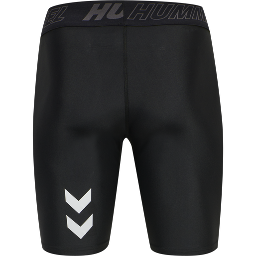 hmlTE TOPAZ 2-PACK TIGHT SHORTS, BLACK/INSIGINA BLUE, packshot