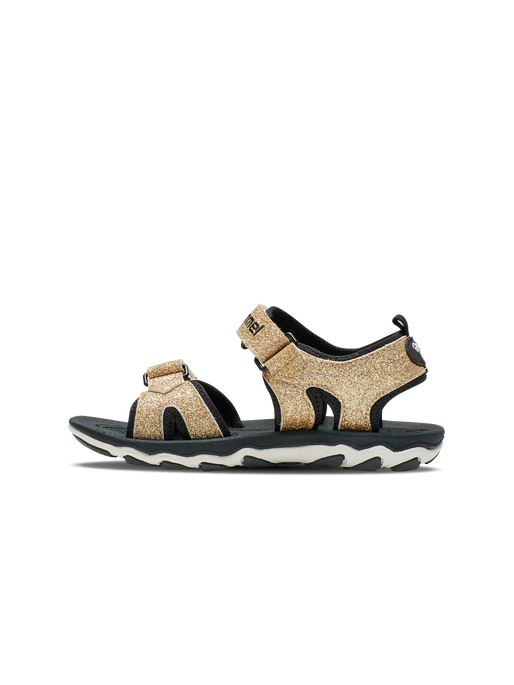 SANDAL SPORT GLITTER JR, GOLD, packshot