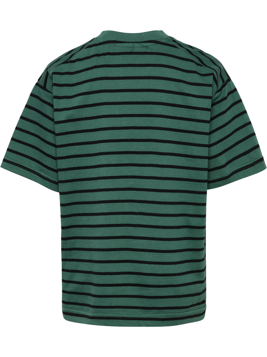 hmlJR LOOSE STRIPED T-SHIRT S/S BEE, SMOKE PINE, packshot
