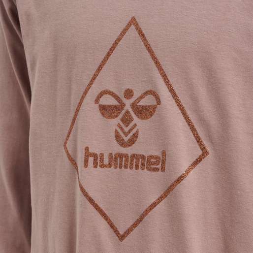 hmlLUNA DRESS L/S, WOODROSE, packshot