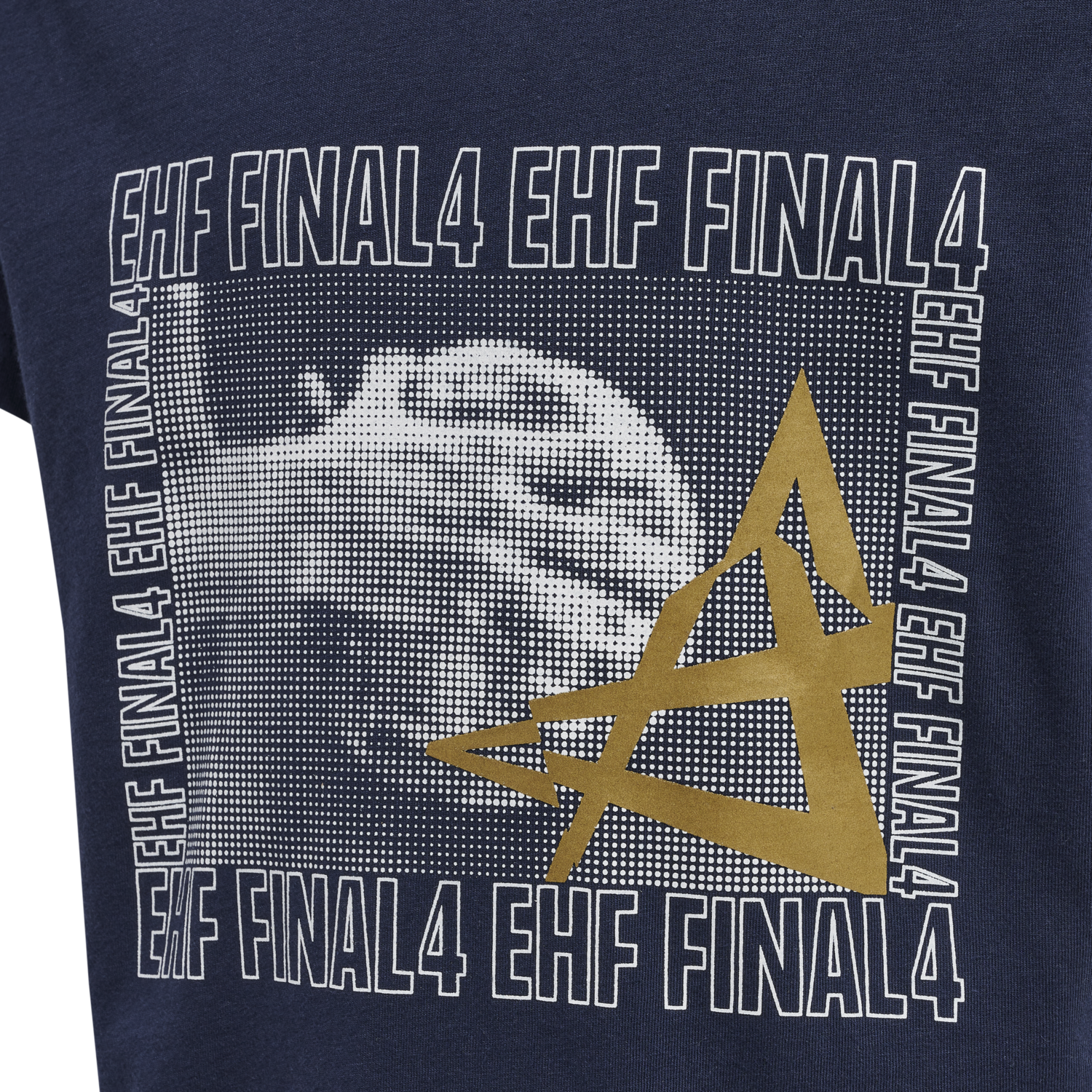 EHF CL FINAL4 T-SHIRT S/S, MARINE, packshot