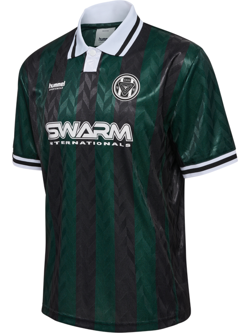 hmlLOOSE FOOTBALL JERSEY S/S, PONDEROSA PINE, packshot