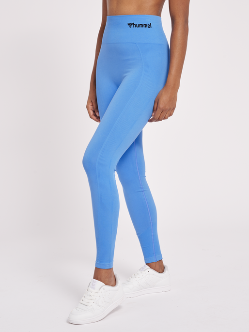 hummel TIF SEAMLESS HIGH WAIST TIGHTS - MARINA