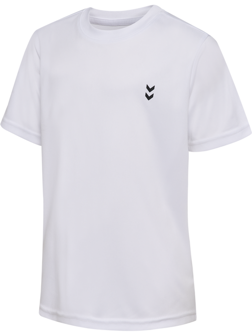 hmlJR PULSE TRAINING T-SHIRT, WHITE, packshot