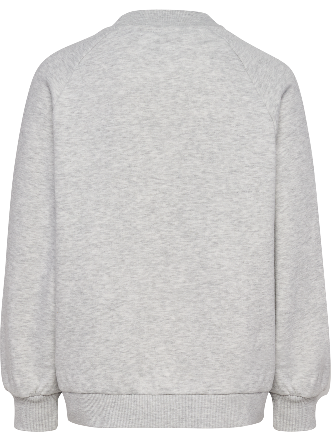 hmlJR OVERSIZED ICONIC CREW BEES, LIGHT GREY MELANGE, packshot