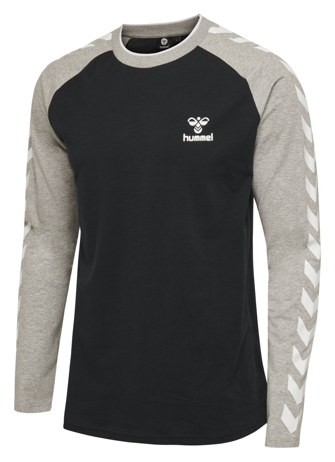 hmlMARK T-SHIRT L/S, BLACK, packshot