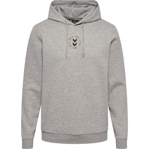 hmlEVERYTHING NOTHING HOODIE, GREY MELANGE, packshot