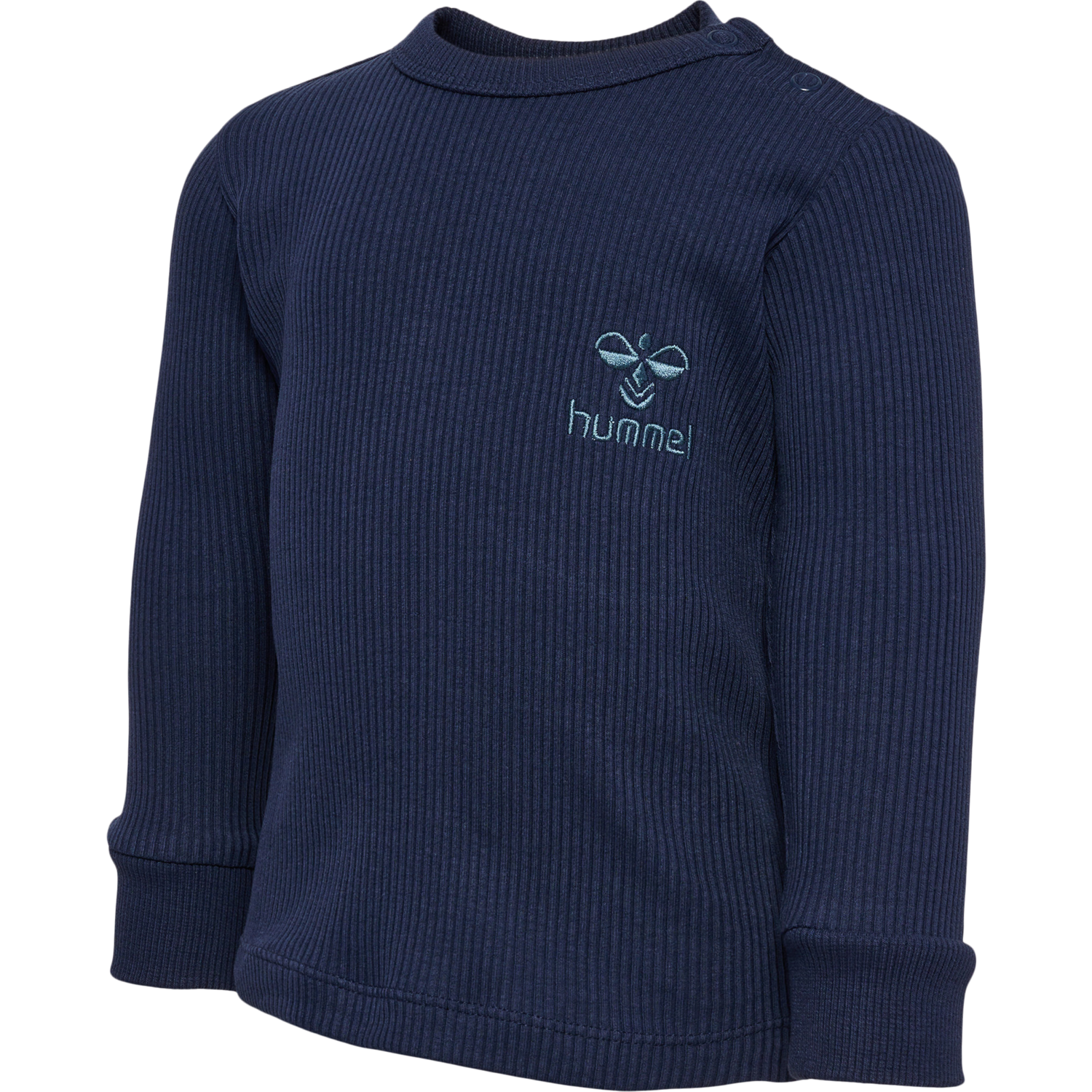 hmlSAMI T-SHIRT L/S, BLACK IRIS, packshot