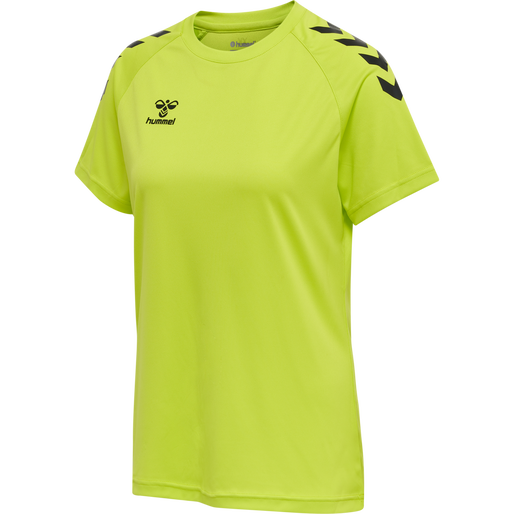hmlCORE XK CORE POLY TEE  S/S WOMAN, LIME POPSICLE, packshot