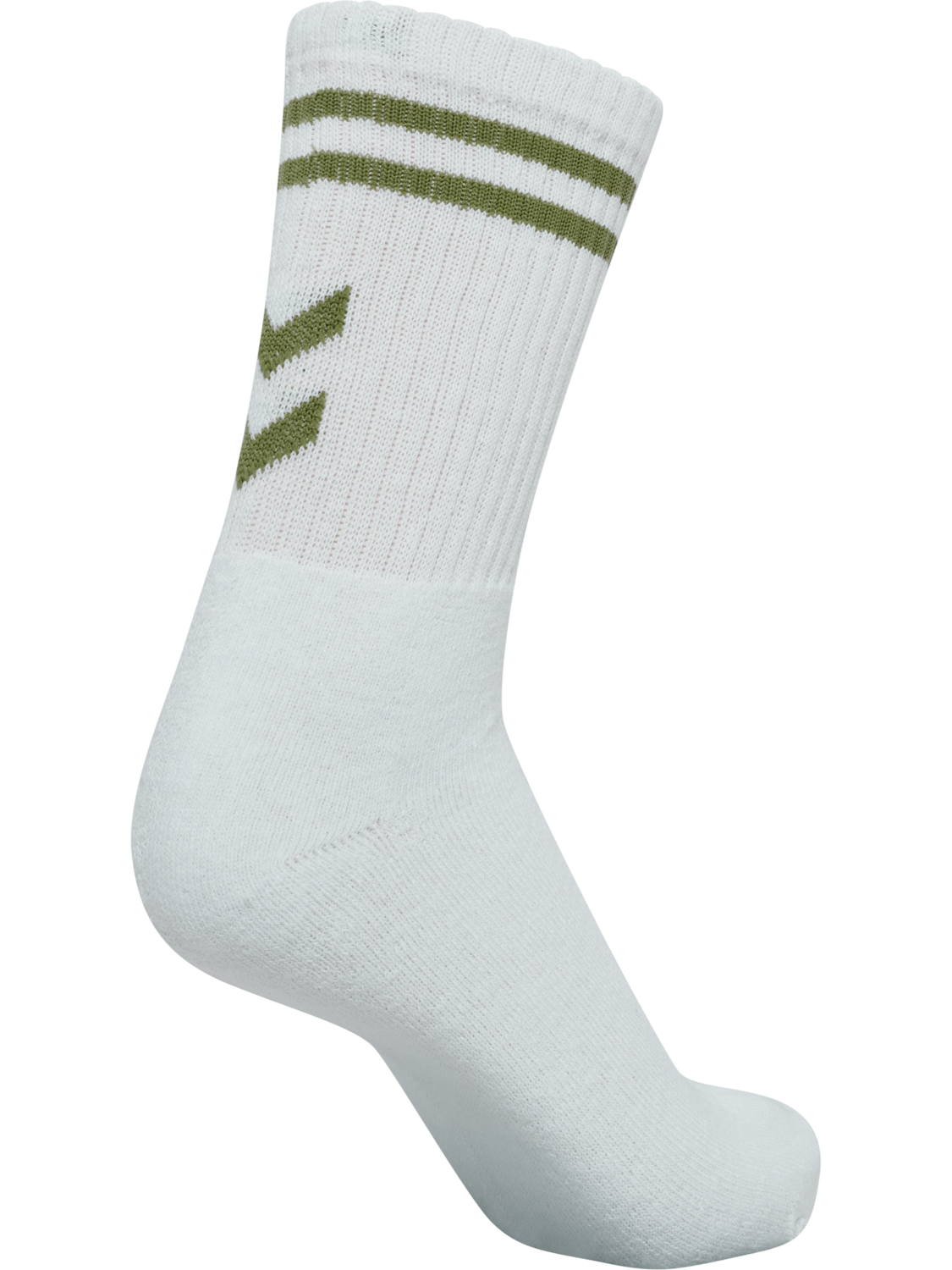 hml4 PACK DOUBLE STRIPE CREW SOCK, PALE WHITE/GREEN/PINK/BROWN, packshot