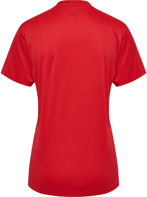 hmlESSENTIAL JERSEY S/S WOMAN, TRUE RED, packshot