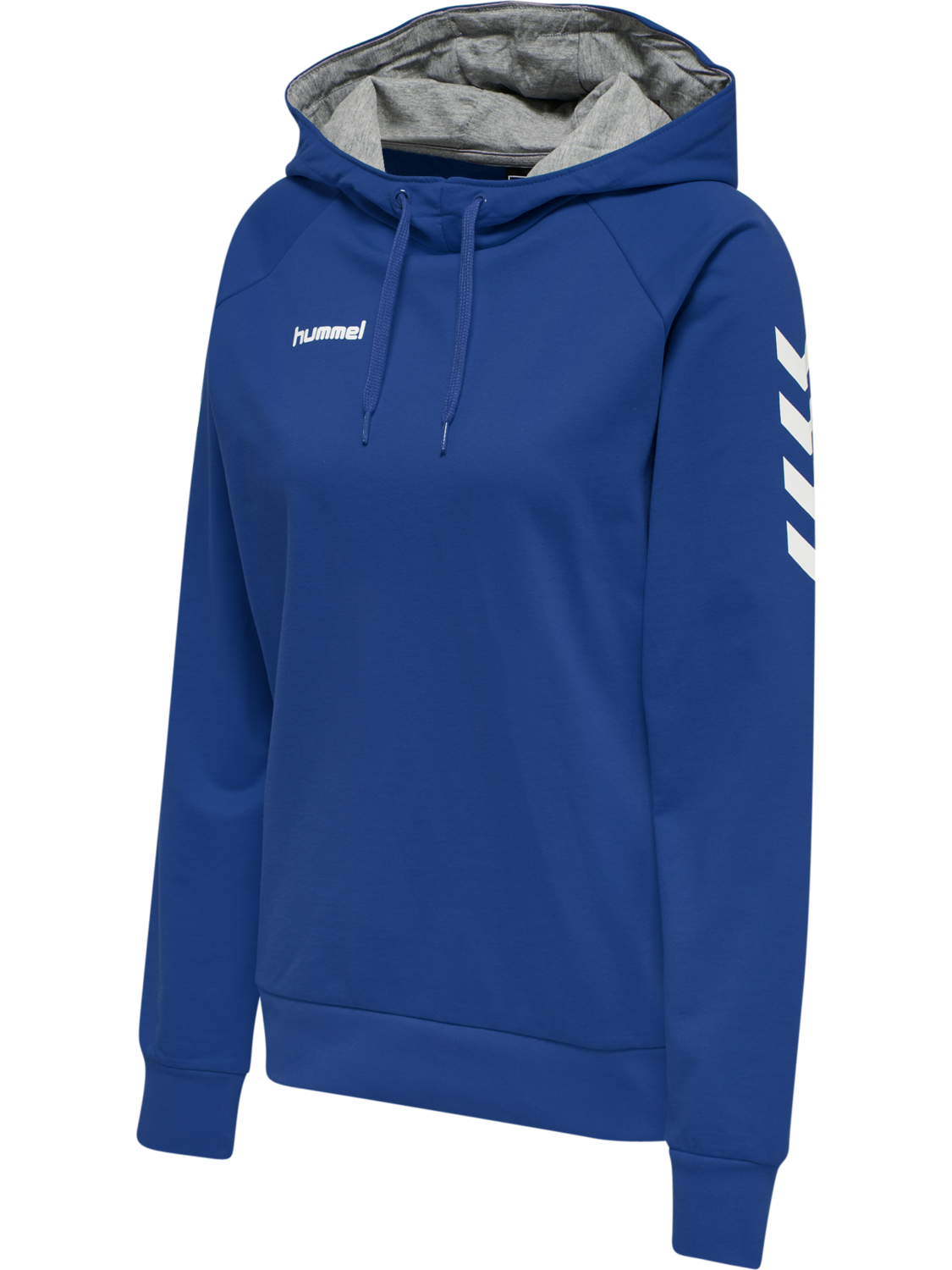 HMLGO COTTON HOODIE WOMAN, TRUE BLUE, packshot