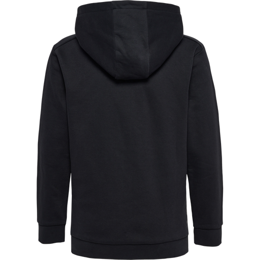 hmlOFFGRID HOODIE KIDS, JET BLACK/FORGED IRON, packshot
