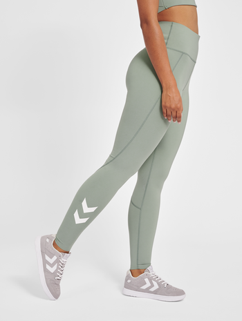 hmlMT GRACE HIGH WAIST TIGHTS, LILY PAD, model