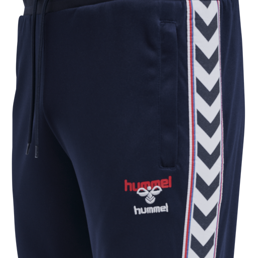 hmlIC LERBY POLY TAPERED PANTS, PEACOAT, packshot