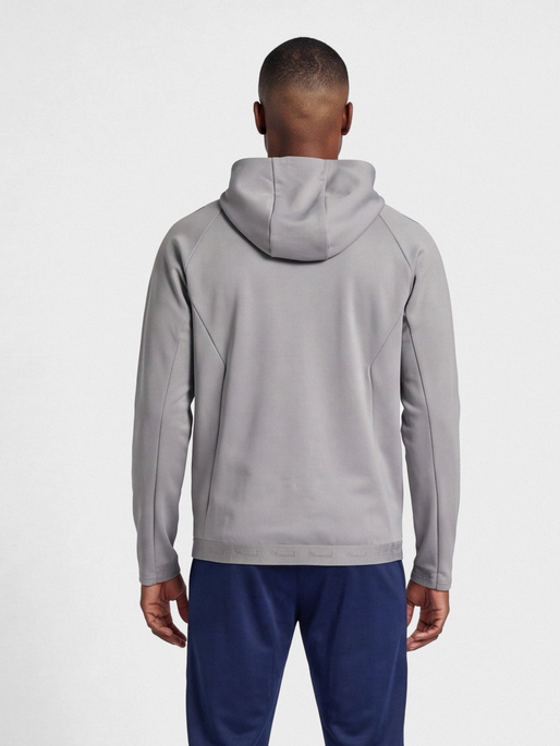 hmlCIMA 2.0 ZIP HOODIE, ALLOY, model