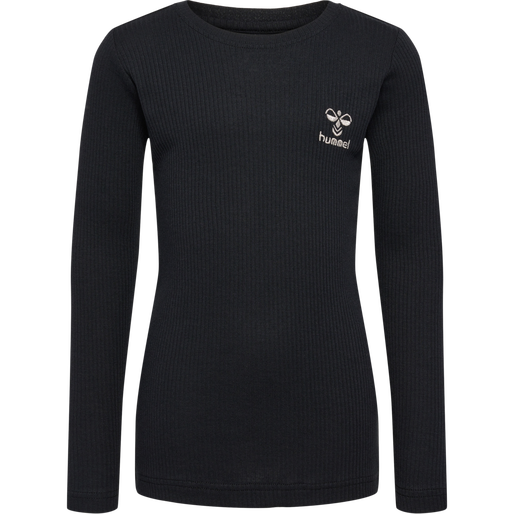 hmlREVE T-SHIRT  L/S, BLACK, packshot