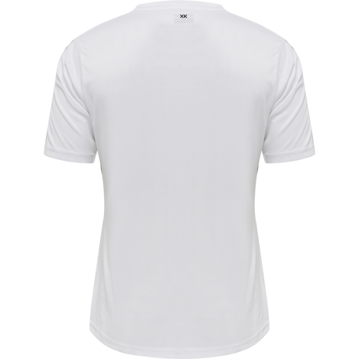 hmlCORE XK STRIPED JERSEY S/S, WHITE/BLACK hmlCORE XK STRIPED JERSEY S/S, WHITE/BLACK, packshot