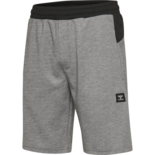 hmlTROPPER SHORTS, GREY MELANGE, packshot