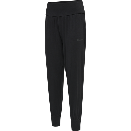 hmlMT FIONA LOOSE PANTS, BLACK, packshot