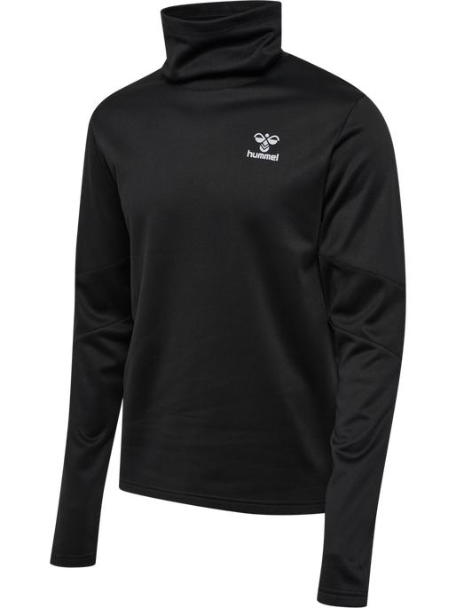 hmlACTIVE WINTER CREW SWEAT, BLACK hmlACTIVE WINTER CREW SWEAT, BLACK, packshot
