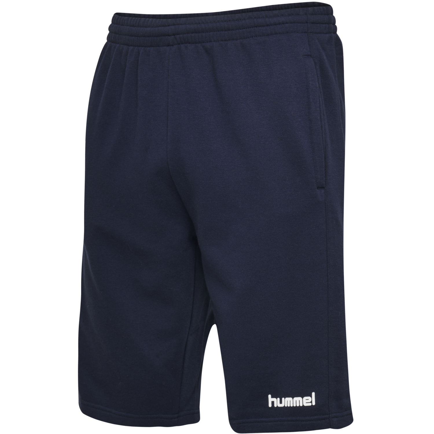 hmlGO KIDS COTTON BERMUDA SHORTS, MARINE, packshot