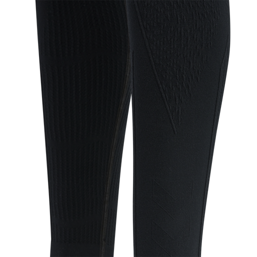 hmlMT FLOW SEAMLESS HW TIGHTS, BLACK, packshot