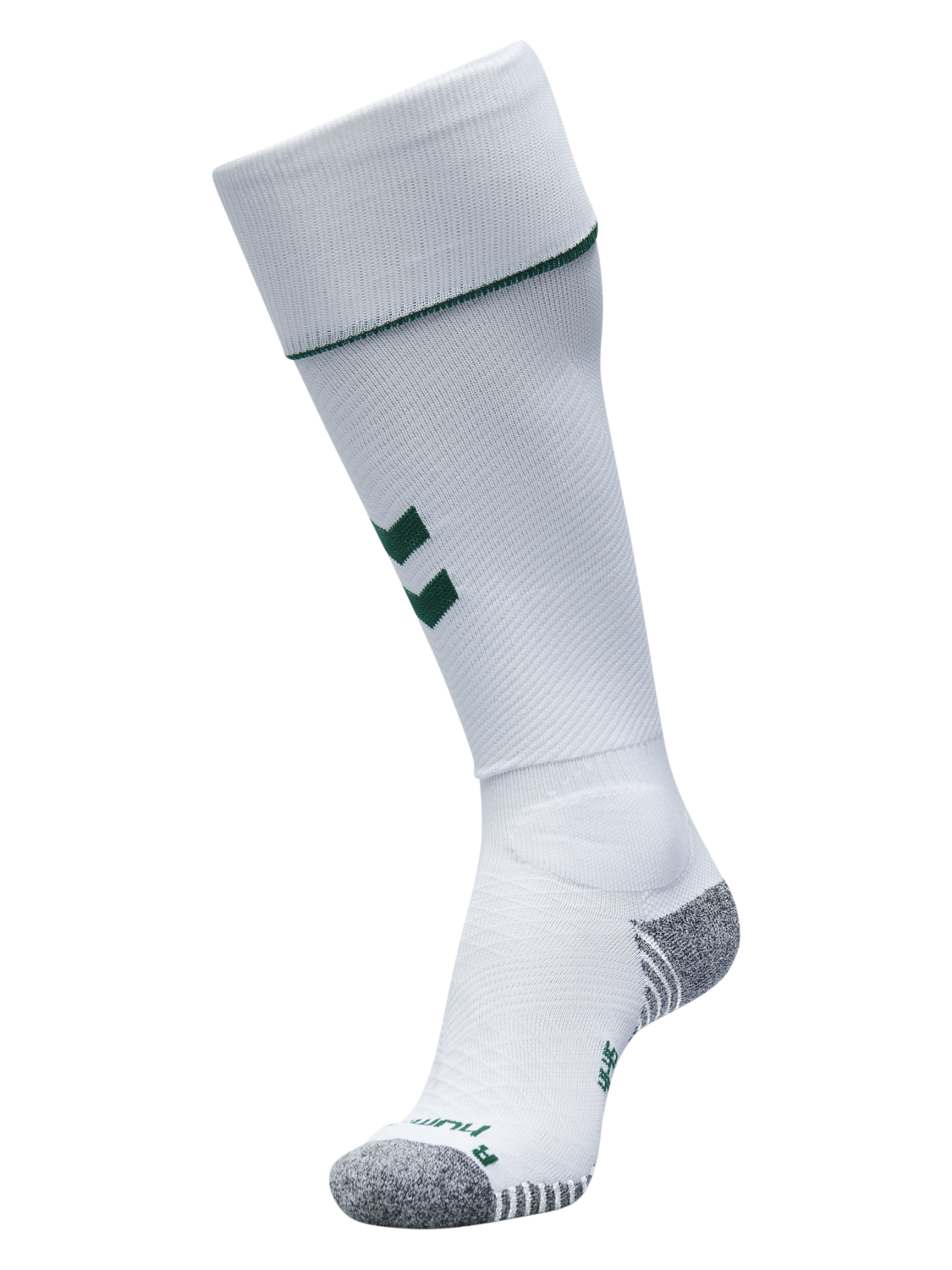 PRO FOOTBALL SOCK 17 - 18, WHITE/EVERGREEN, packshot