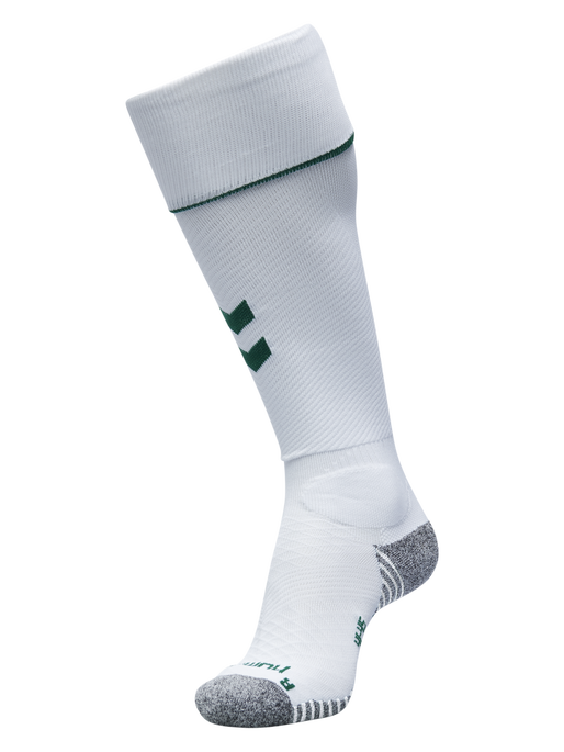 PRO FOOTBALL SOCK 17 - 18, WHITE/EVERGREEN, packshot