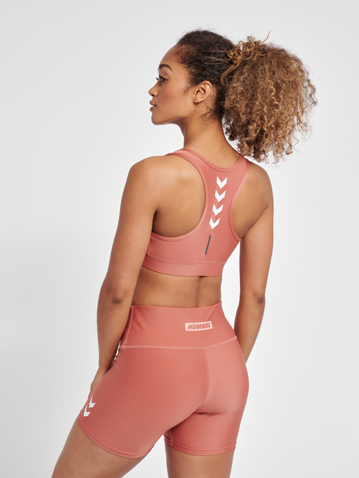 hummel TE TOLA SPORTS BRA - WITHERED ROSE