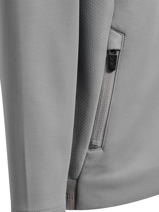 hmlCIMA 2.0 ZIP HOODIE KIDS, ALLOY, packshot