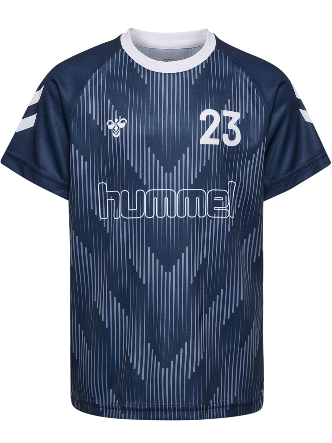 hmlJR REG SOCCER 12 T-SHIRT SS, DRESS BLUES, packshot