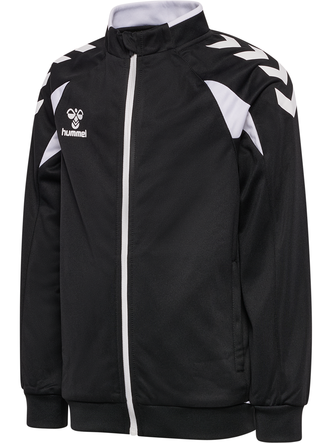 hmlCORE 2.0 TRACK ZIP JACKET KIDS, BLACK/WHITE, packshot