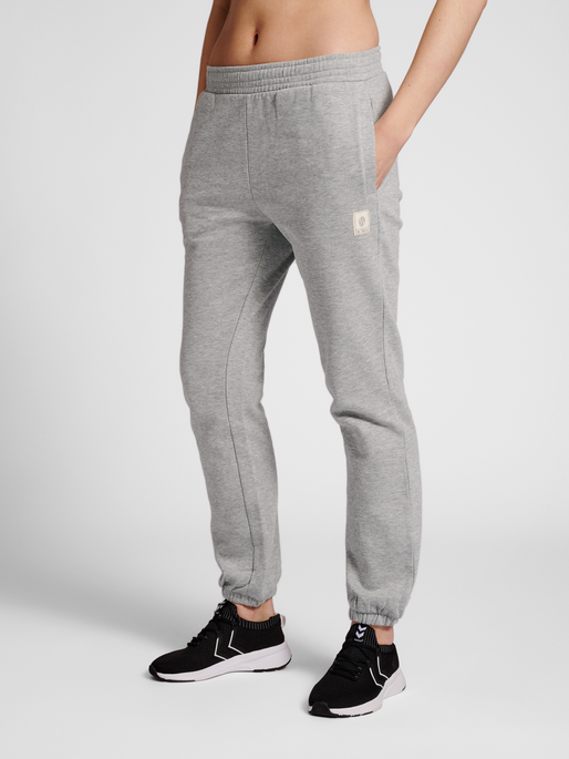 hummel GG12 SWEAT PANTS WOMAN - GREY MELANGE