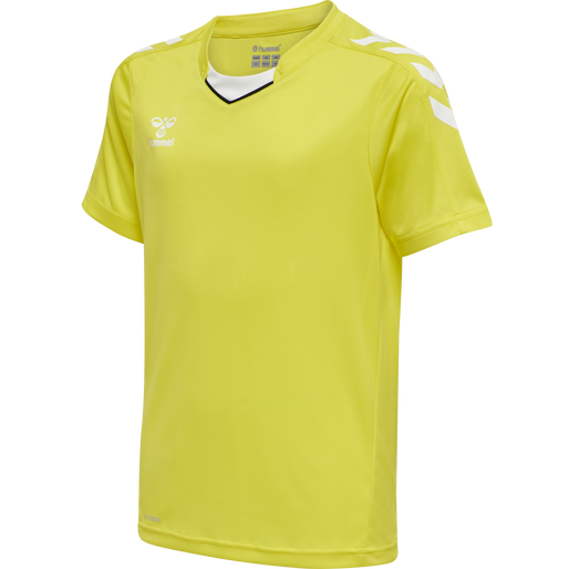 hmlCORE XK POLY JERSEY S/S KIDS, BLAZING YELLOW, packshot
