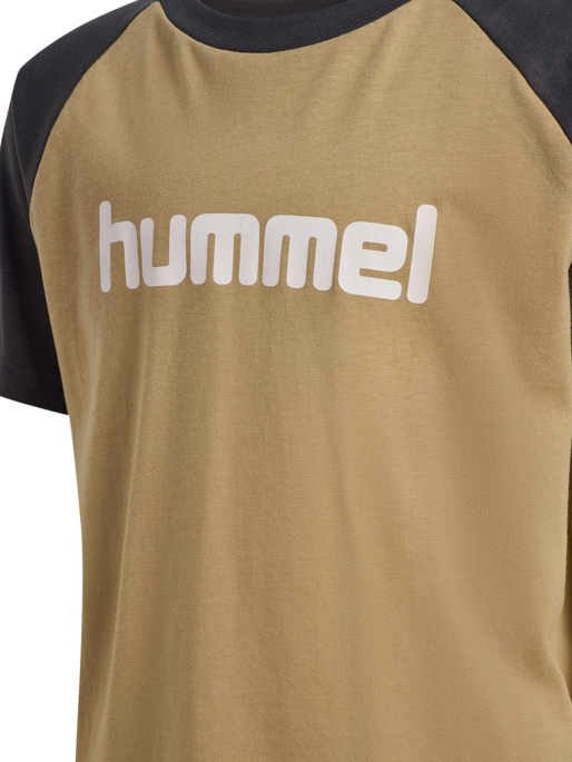 hmlJR LOGO T-SHIRT S/S, CORNSTALK hmlJR LOGO T-SHIRT S/S, CORNSTALK, packshot